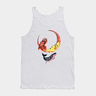 Owl on the Moon Tank Top